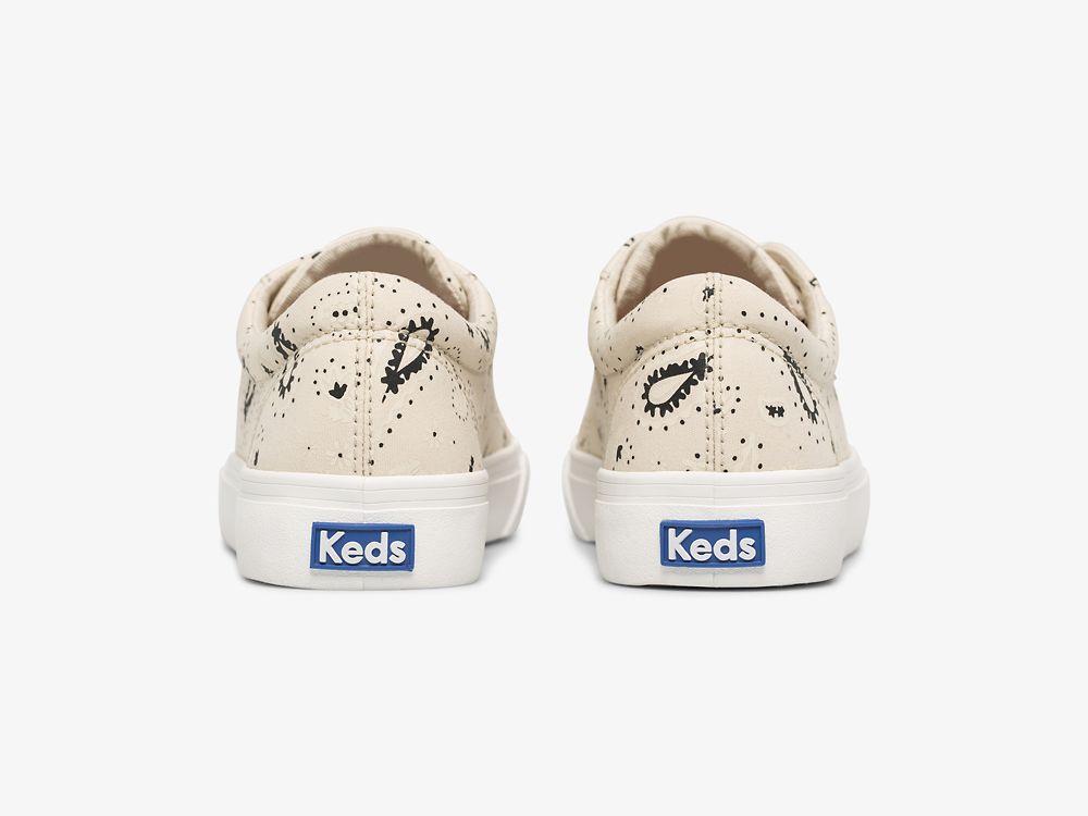 Keds Jump Kick Feat. Organic Bandana Női FűzősCipő Bézs | HU-87451