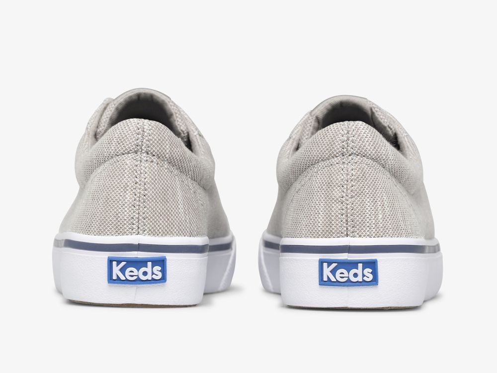 Keds Jump Kick Stripey Knit Női FűzősCipő Szürke | HU-21716