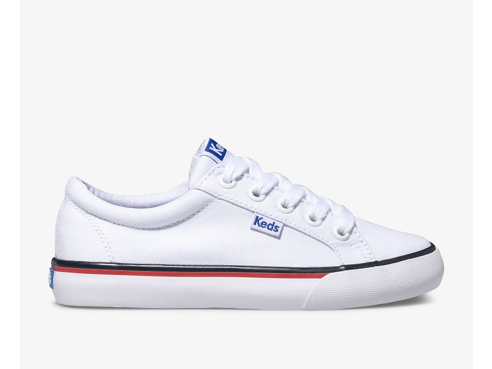 Keds Jump Kick Vászon Lány Tornacipő Fehér | HU-37917