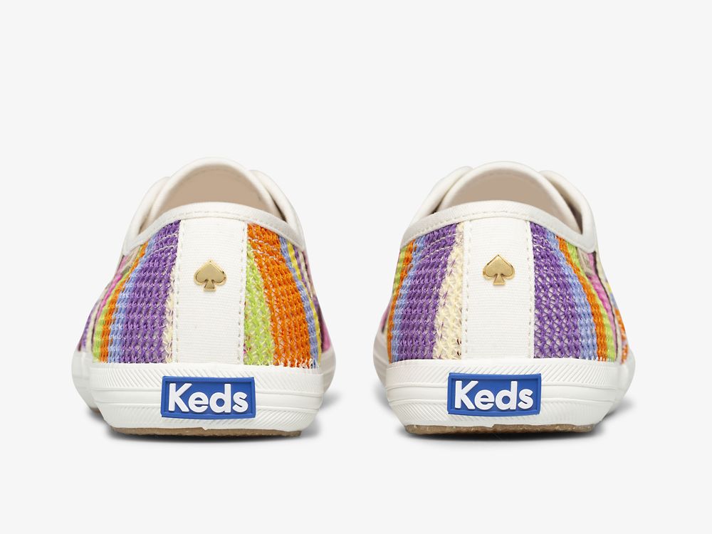 Keds Kate Spade New York Champion Crochet Női FűzősCipő Rózsaszín Színes | HU-31270