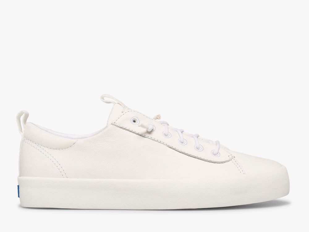 Keds Kickback Bőr Női SlipOnSneakers Fehér | HU-31252