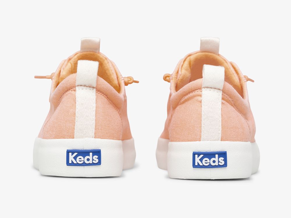 Keds Kickback Vászon Női FűzősCipő Korall | HU-21560