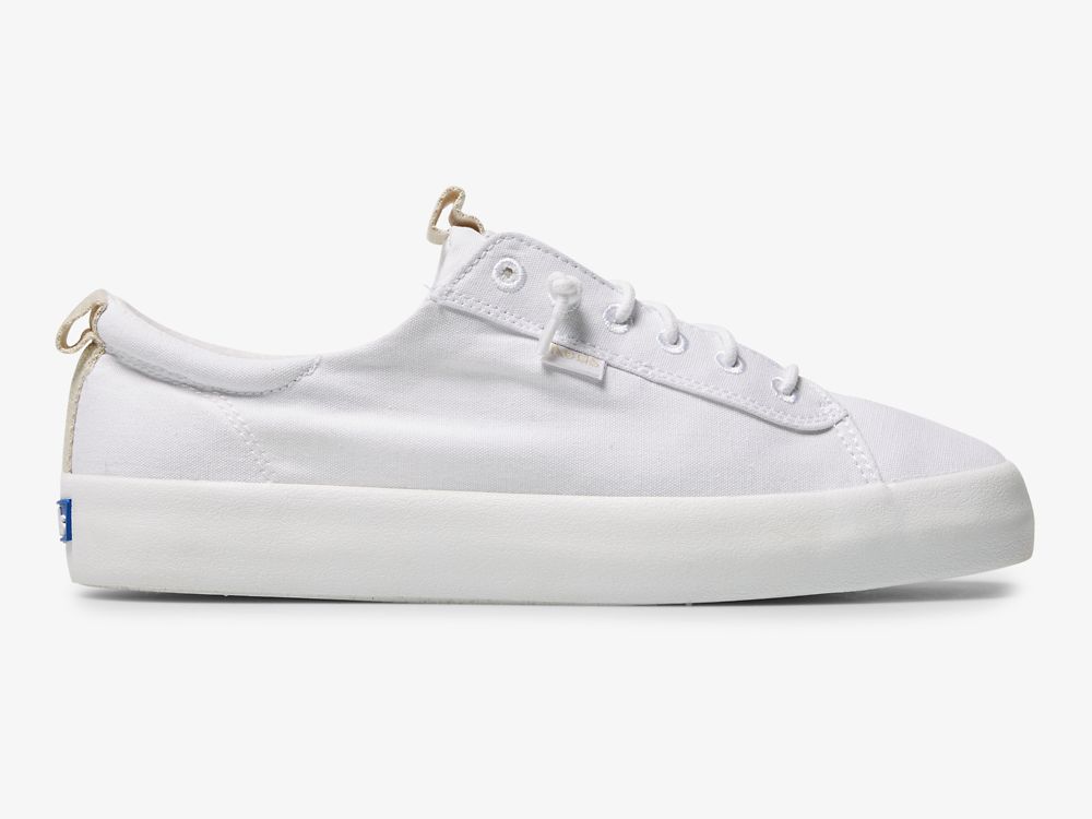 Keds Kickback Vászon Női SlipOnSneakers Fehér | HU-85928