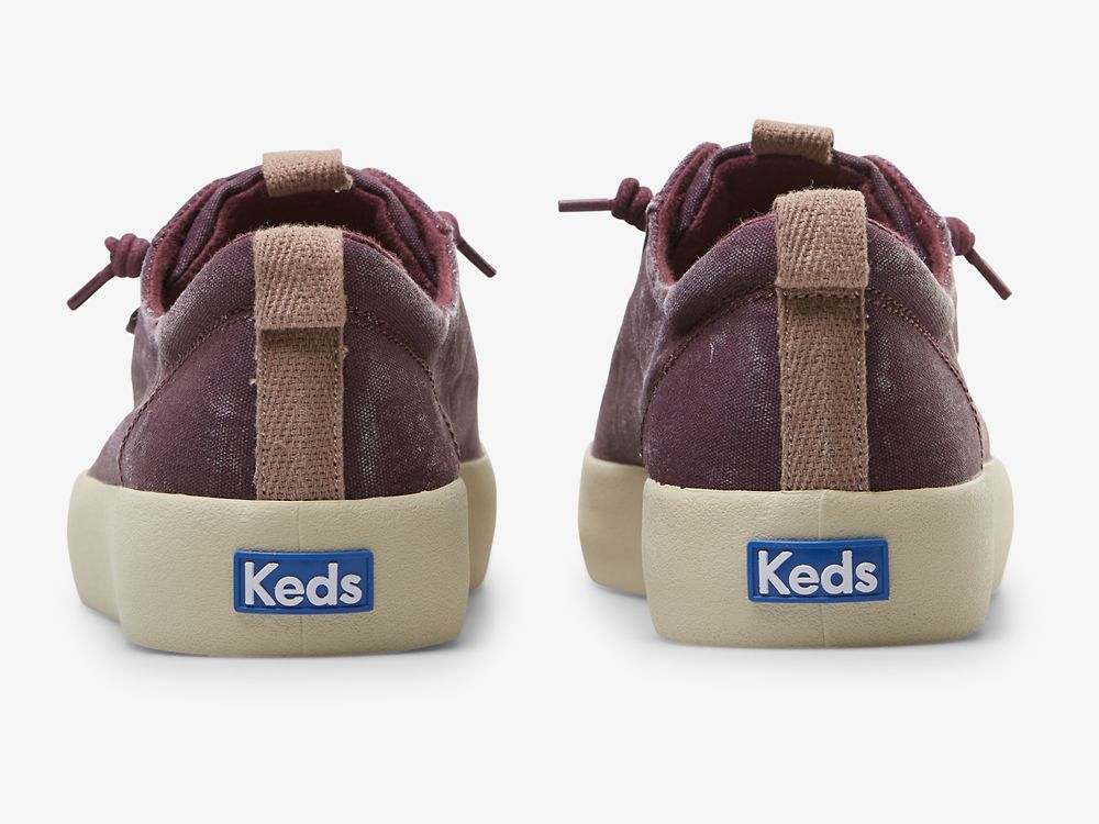 Keds Kickback Vászon Washable Női FűzősCipő Bordó | HU-91055