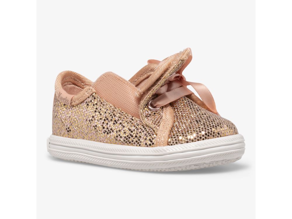 Keds Kickstart Crib Celebrations Lány Tornacipő Rózsaszín Arany | HU-43864