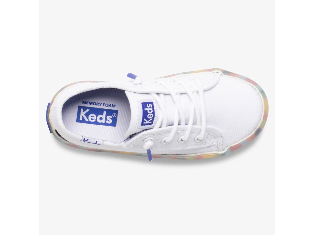 Keds Kickstart Seasonal Jr Lány Tornacipő Fehér Színes | HU-25904