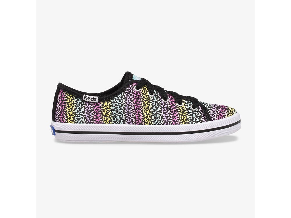 Keds Kickstart Seasonal Lány Tornacipő Fekete Színes | HU-61521