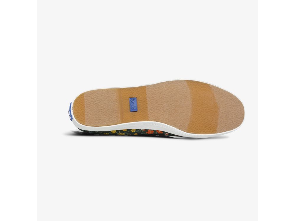 Keds Rifle Paper Co. Chillax Wildwood Női SlipOnSneakers Zöld Színes | HU-20029