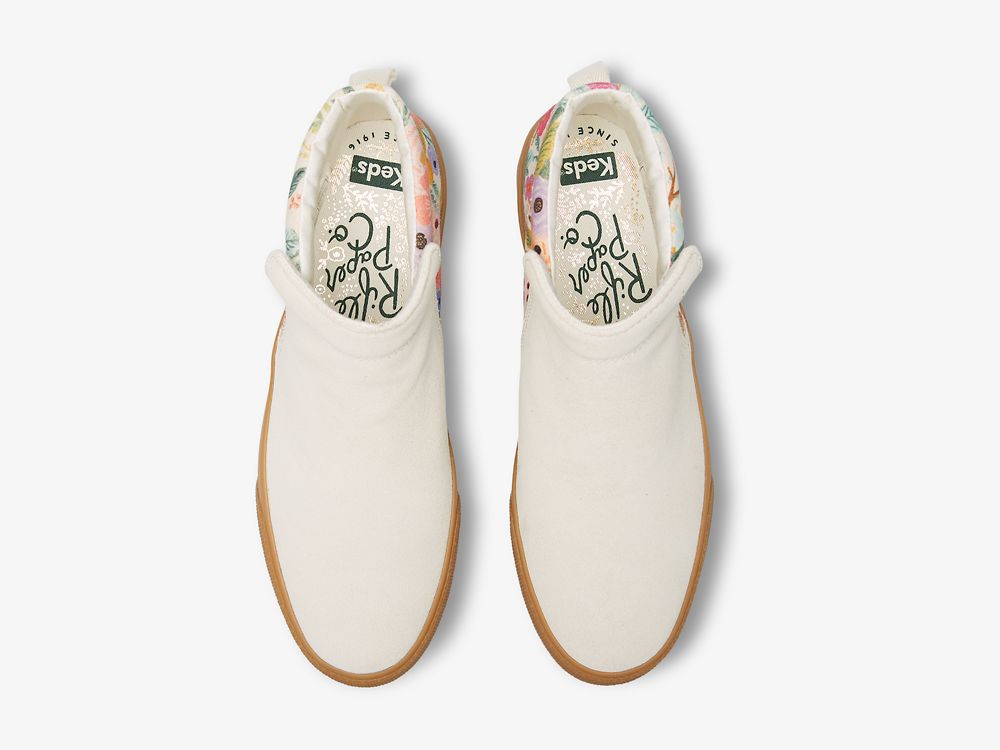 Keds Rifle Paper Co. Cooper Zip Bootie Garden Party Női Csizma Barna | HU-33042