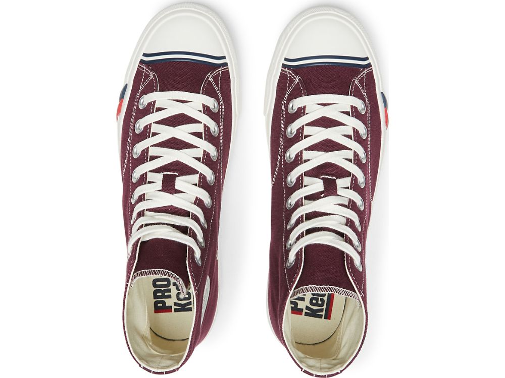 Keds Royal Hi Classic Vászon Férfi Tornacipő Bordó | HU-91213