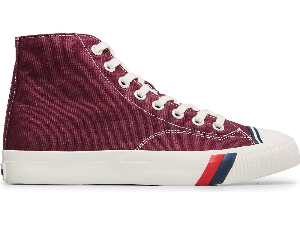 Keds Royal Hi Classic Vászon Férfi Tornacipő Bordó | HU-91213