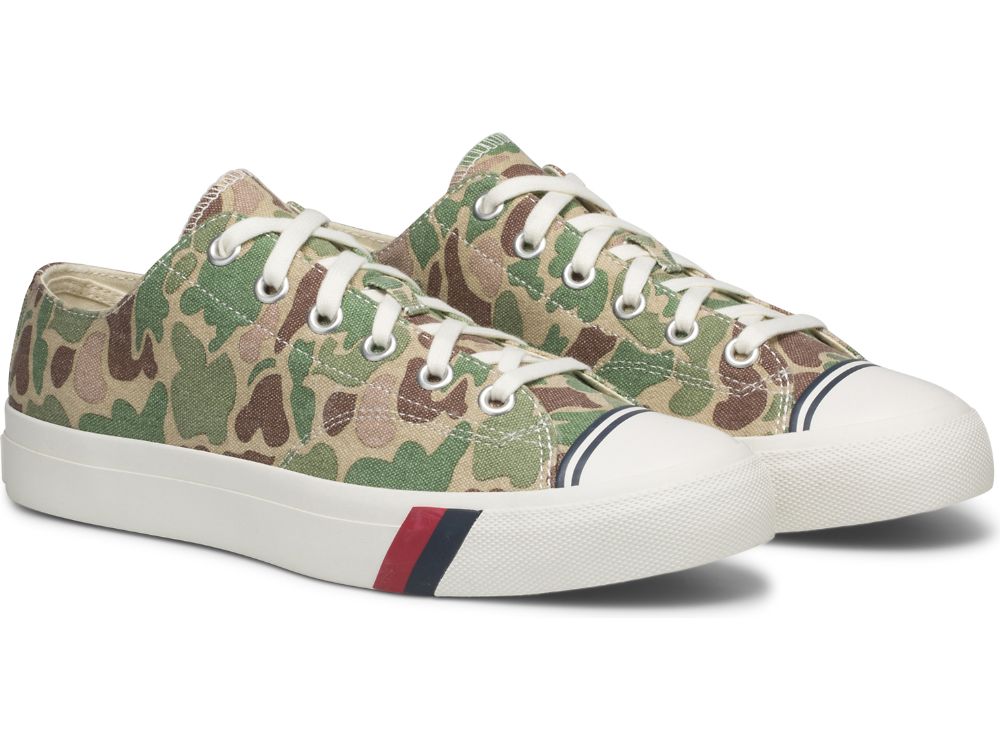 Keds Royal Lo Camo Férfi Tornacipő Olivazöld | HU-78480