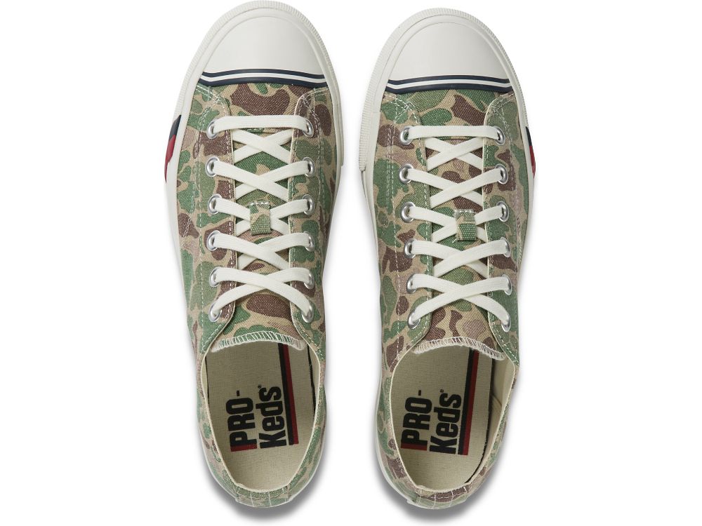 Keds Royal Lo Camo Férfi Tornacipő Olivazöld | HU-78480