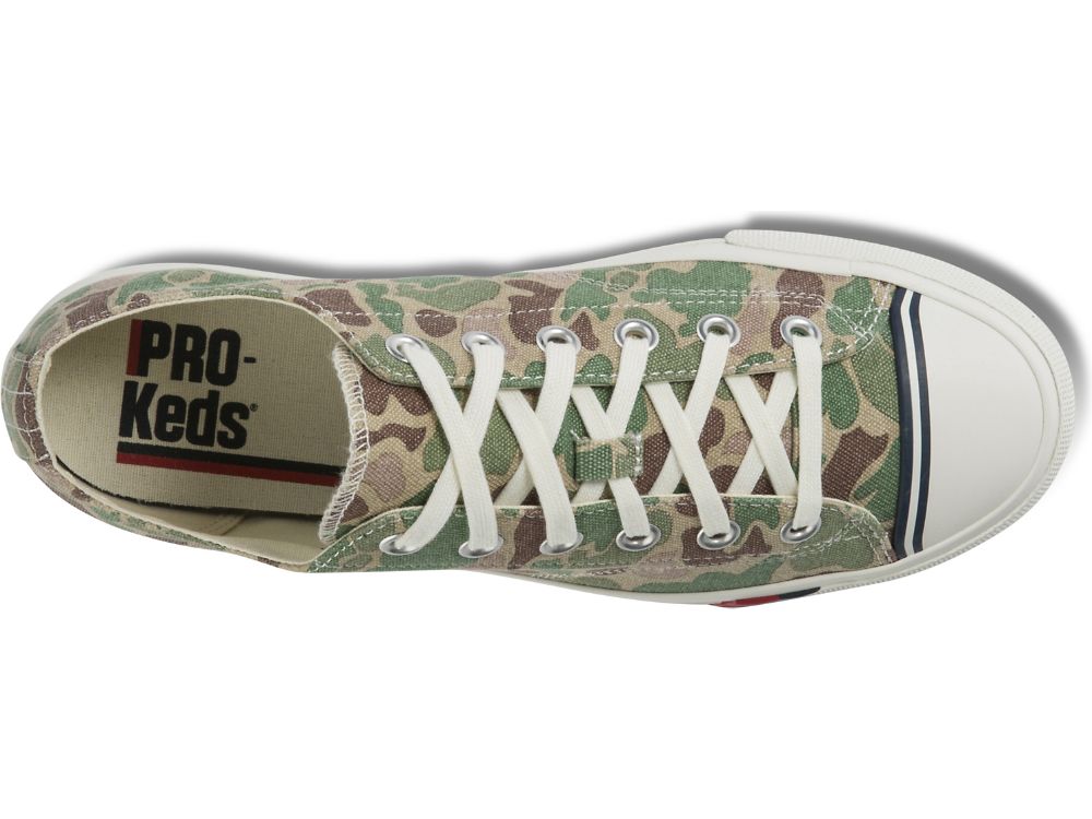 Keds Royal Lo Camo Férfi Tornacipő Olivazöld | HU-78480