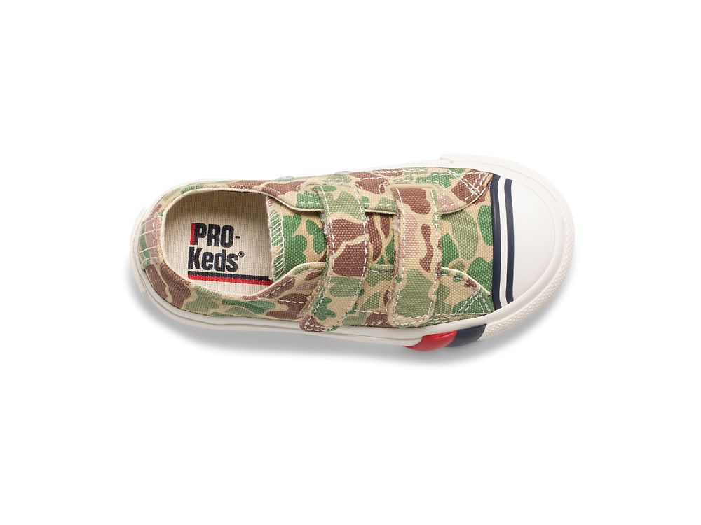 Keds Royal Lo HL Fiú SlipOnSneakers Camo Olivazöld | HU-32540