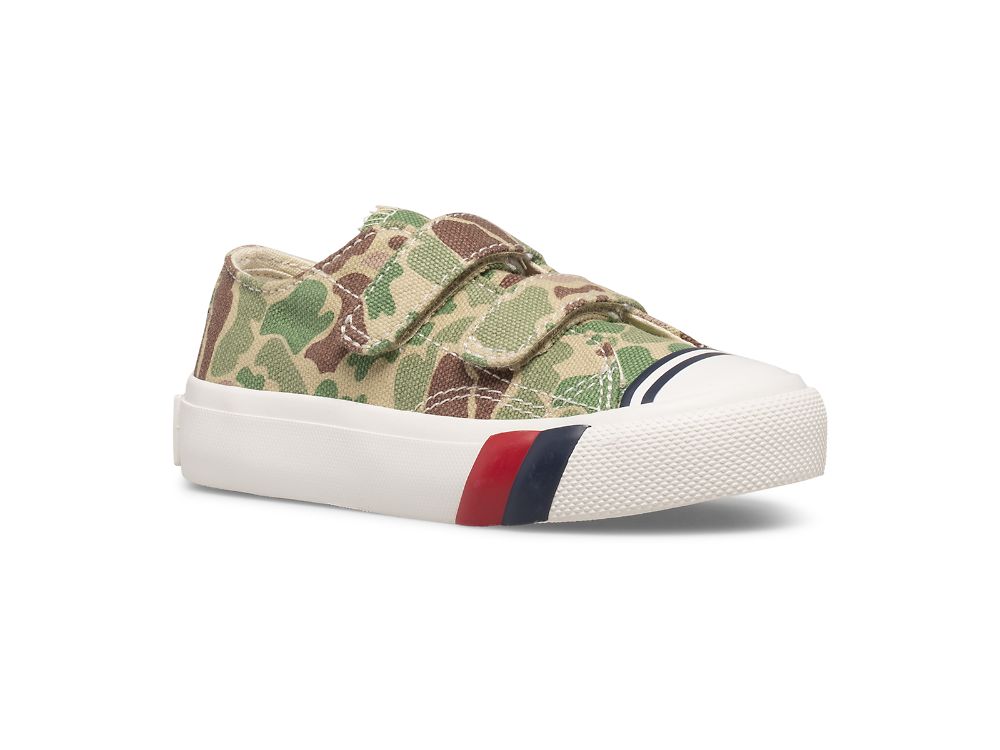 Keds Royal Lo HL Fiú SlipOnSneakers Camo Olivazöld | HU-32540