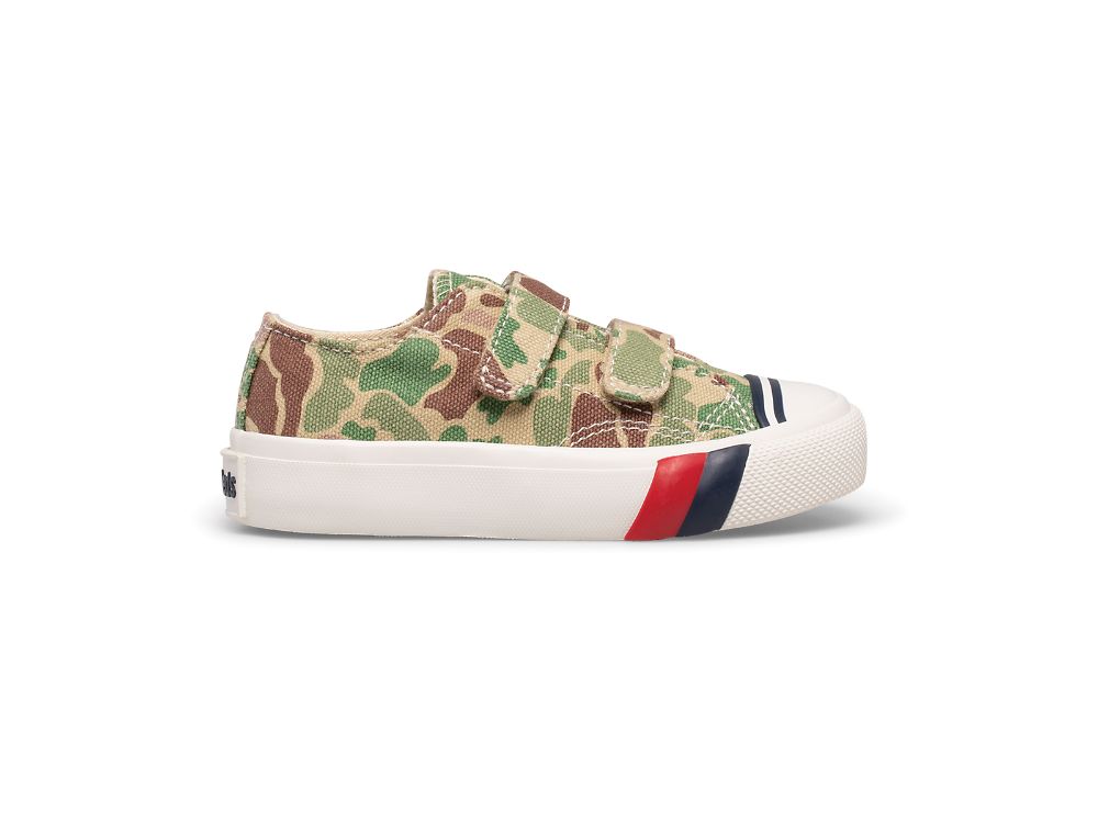 Keds Royal Lo HL Fiú Tornacipő Camo Olivazöld | HU-52650