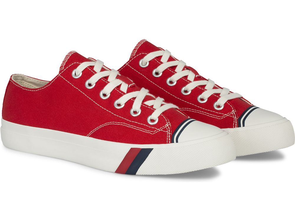 Keds Royal Lo Vászon Férfi Tornacipő Piros | HU-87702