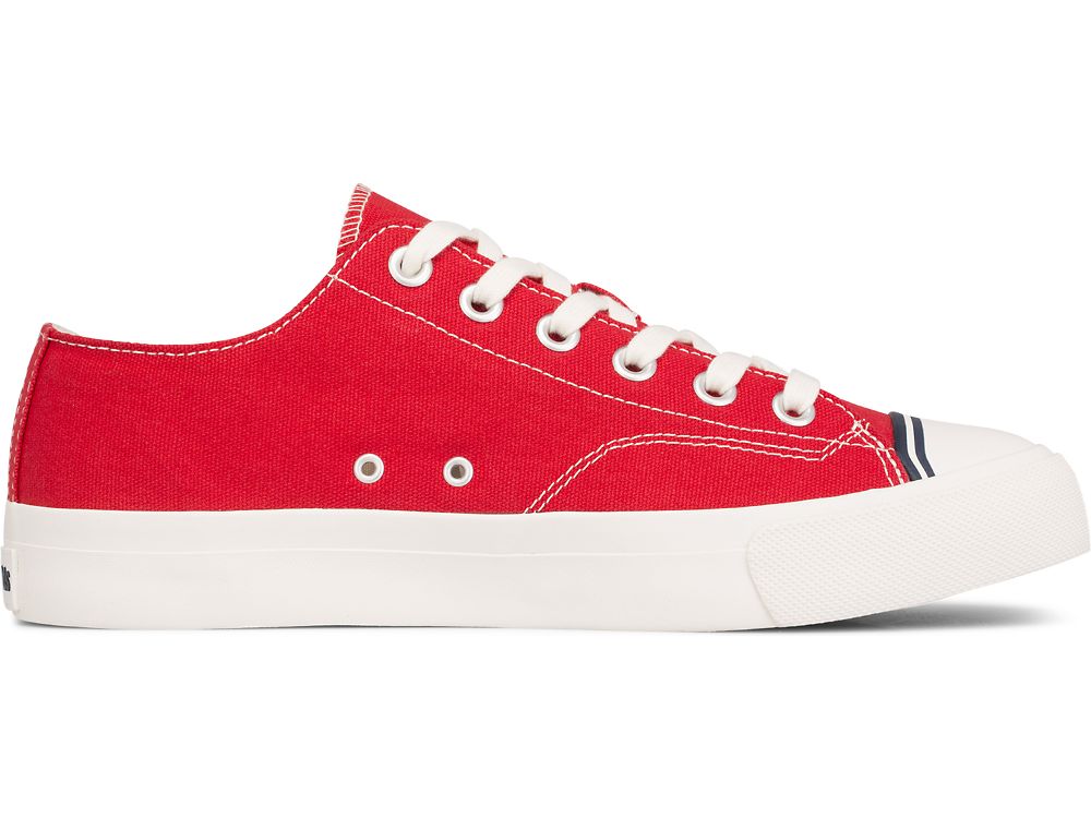 Keds Royal Lo Vászon Férfi Tornacipő Piros | HU-87702