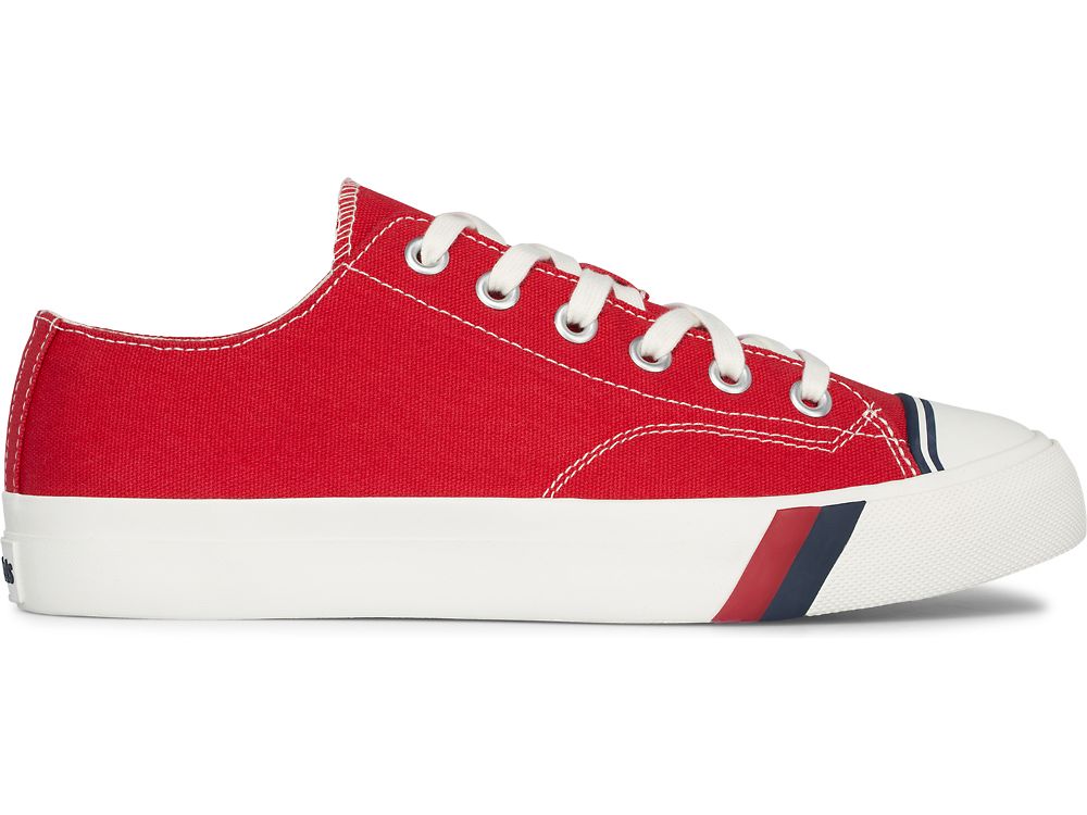 Keds Royal Lo Vászon Férfi Tornacipő Piros | HU-87702