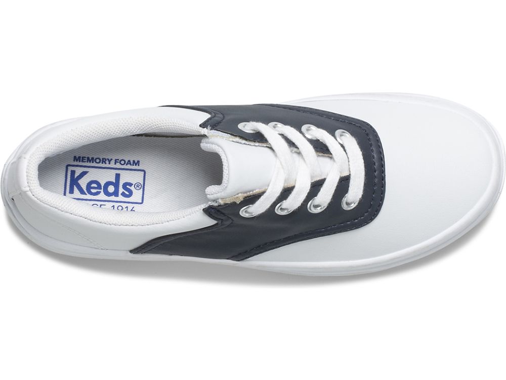 Keds School Days Sneaker Lány Tornacipő Fehér Sötétkék | HU-43074