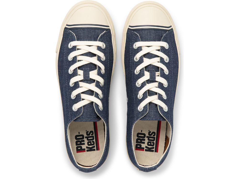 Keds Super Recycled Denim Férfi Tornacipő Sötétkék | HU-32693