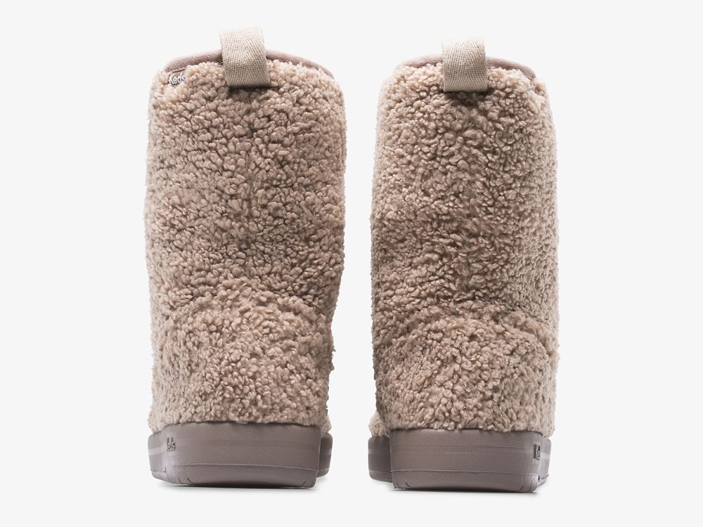 Keds Tally Boot Faux Shearling Női Csizma Barna | HU-76329