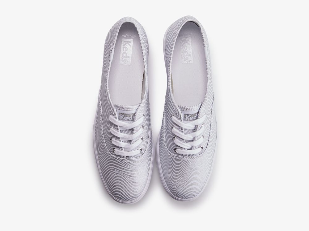 Keds Triple CVO Metallic Női Platform Sneakers Fehér Titán | HU-62347