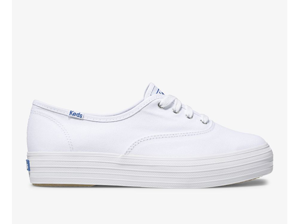 Keds Triple Női Platform Sneakers Fehér | HU-22138