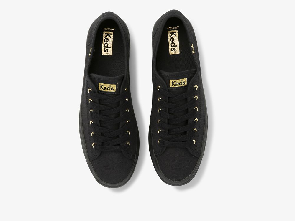 Keds Triple Up Női Platform Sneakers Fekete Fekete | HU-98372