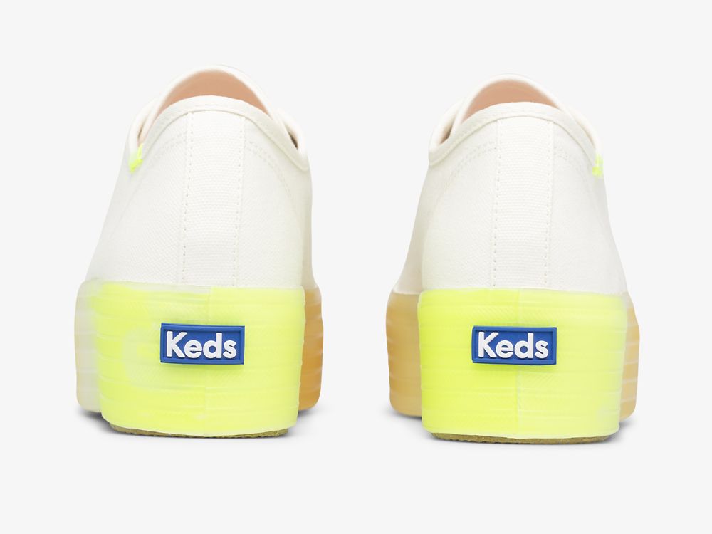 Keds Triple Up Ombre Foxing Női Platform Sneakers Fehér Színes | HU-93960