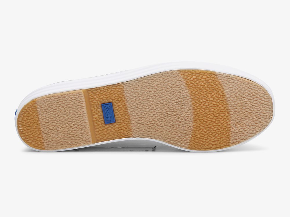 Keds Triple Up Vászon Női Teniszcipő Fekete Arany | HU-66634