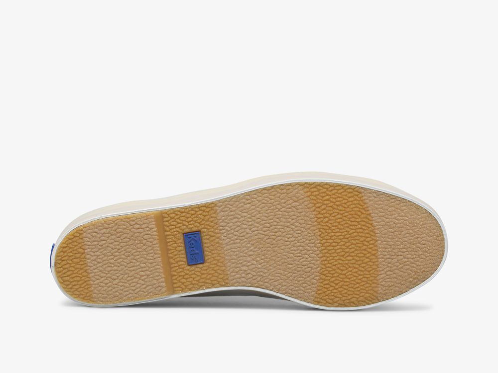 Keds Triple Up Vászon Wave Foxing Női Teniszcipő Fehér Színes | HU-65706