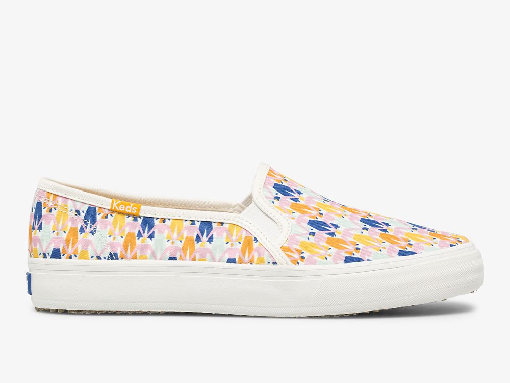 Keds Washable Double Decker Rainbow Women Női SlipOnSneakers Fehér Színes | HU-31046