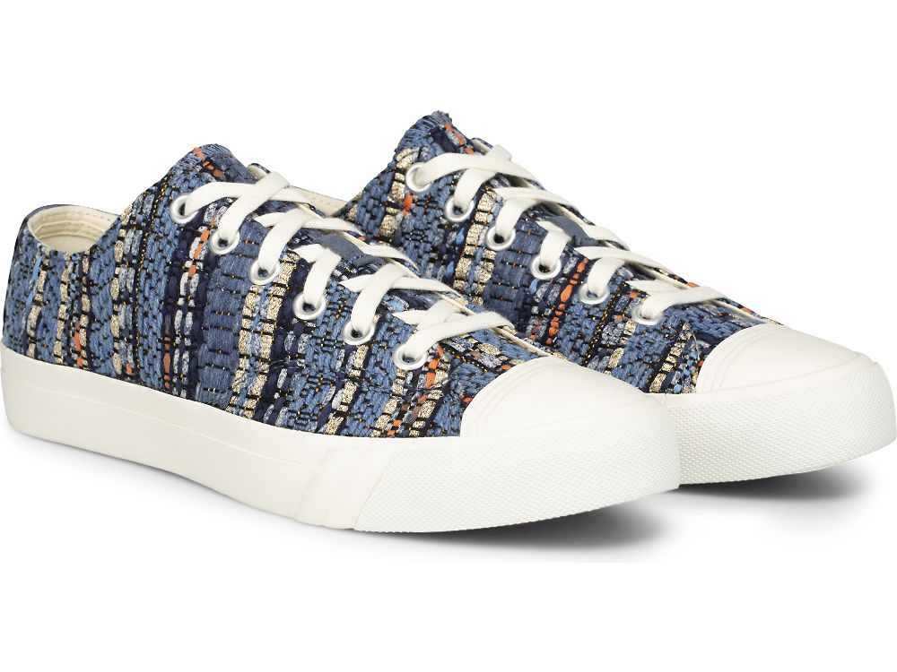 Keds Woven Royal Lo Férfi Tornacipő Kék | HU-64630