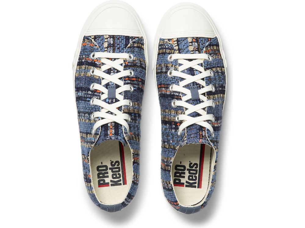 Keds Woven Royal Lo Férfi Tornacipő Kék | HU-64630