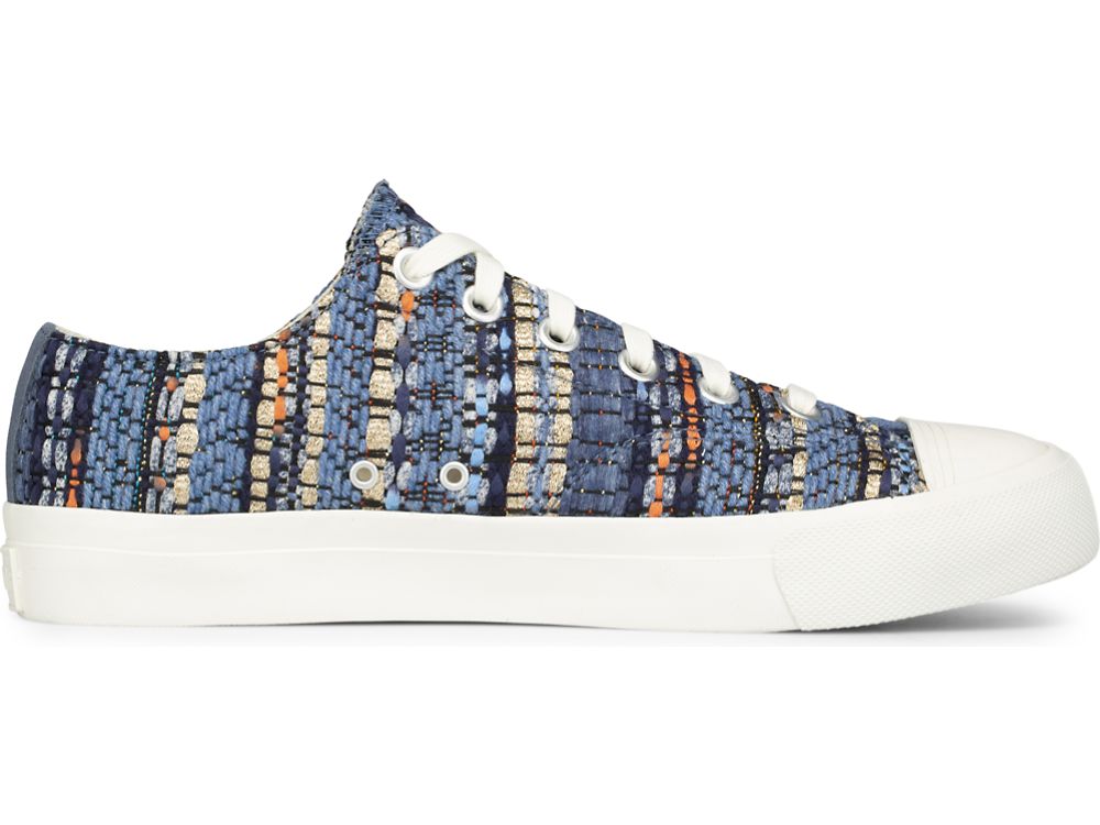 Keds Woven Royal Lo Férfi Tornacipő Kék | HU-64630